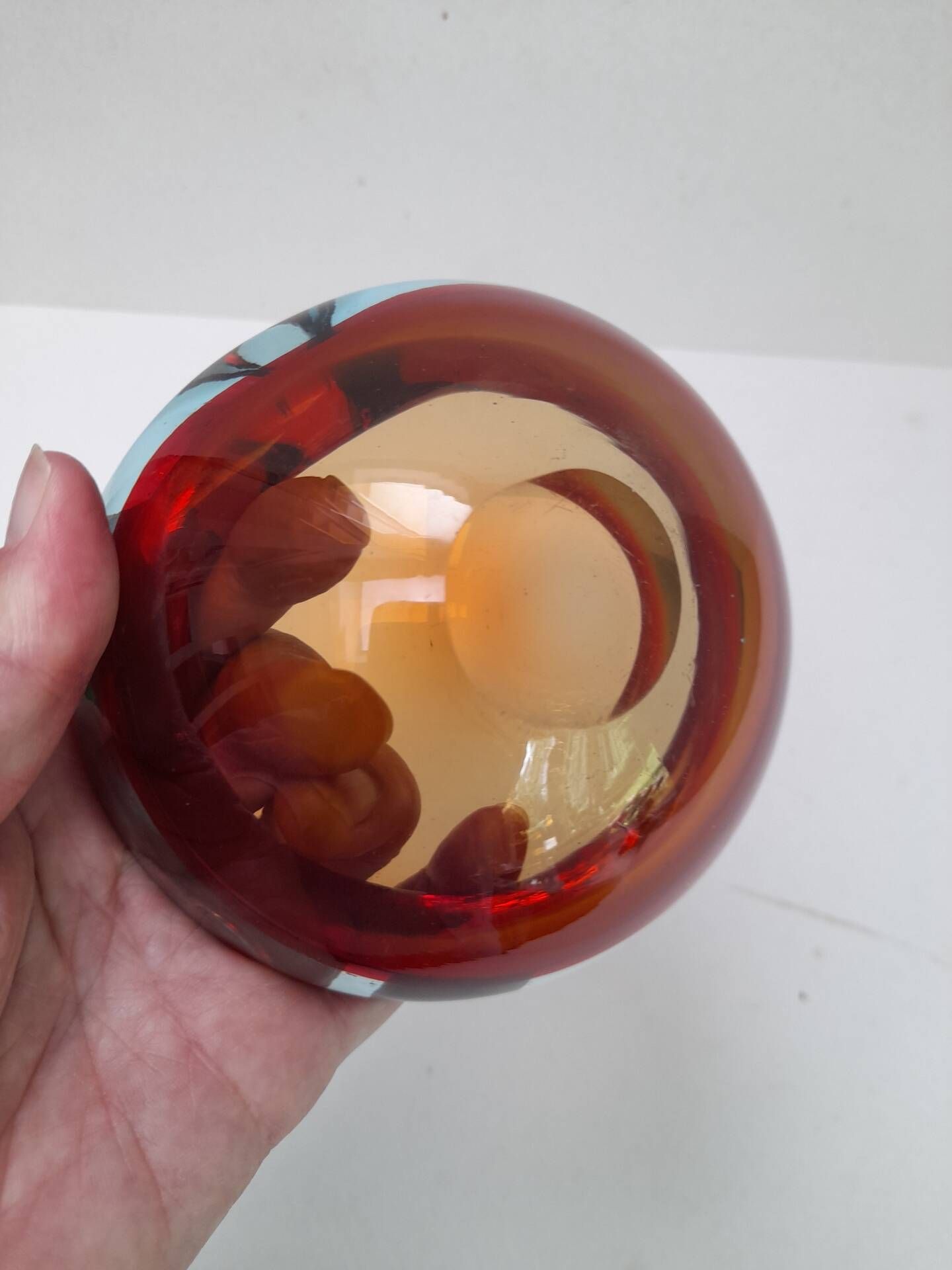 Cendrier ou vide-poche en verre de Murano