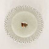 Large Floral Flush Lamp