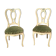 Pair of Louis XV style lay chairs