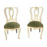 Pair of Louis XV style lay chairs