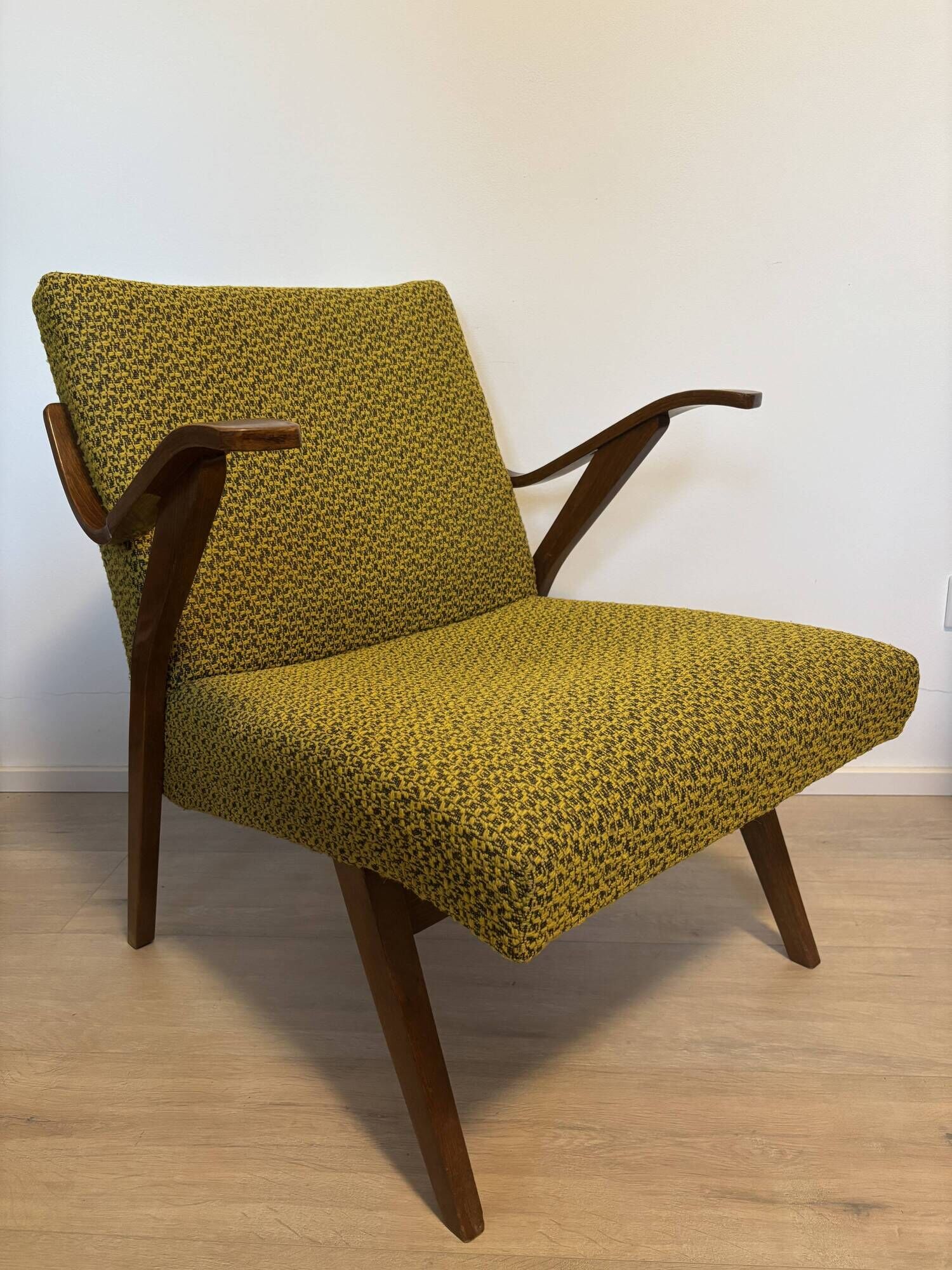 Mid-Century Lounge Chair by Meier, from Czechoslovakia 1960’s