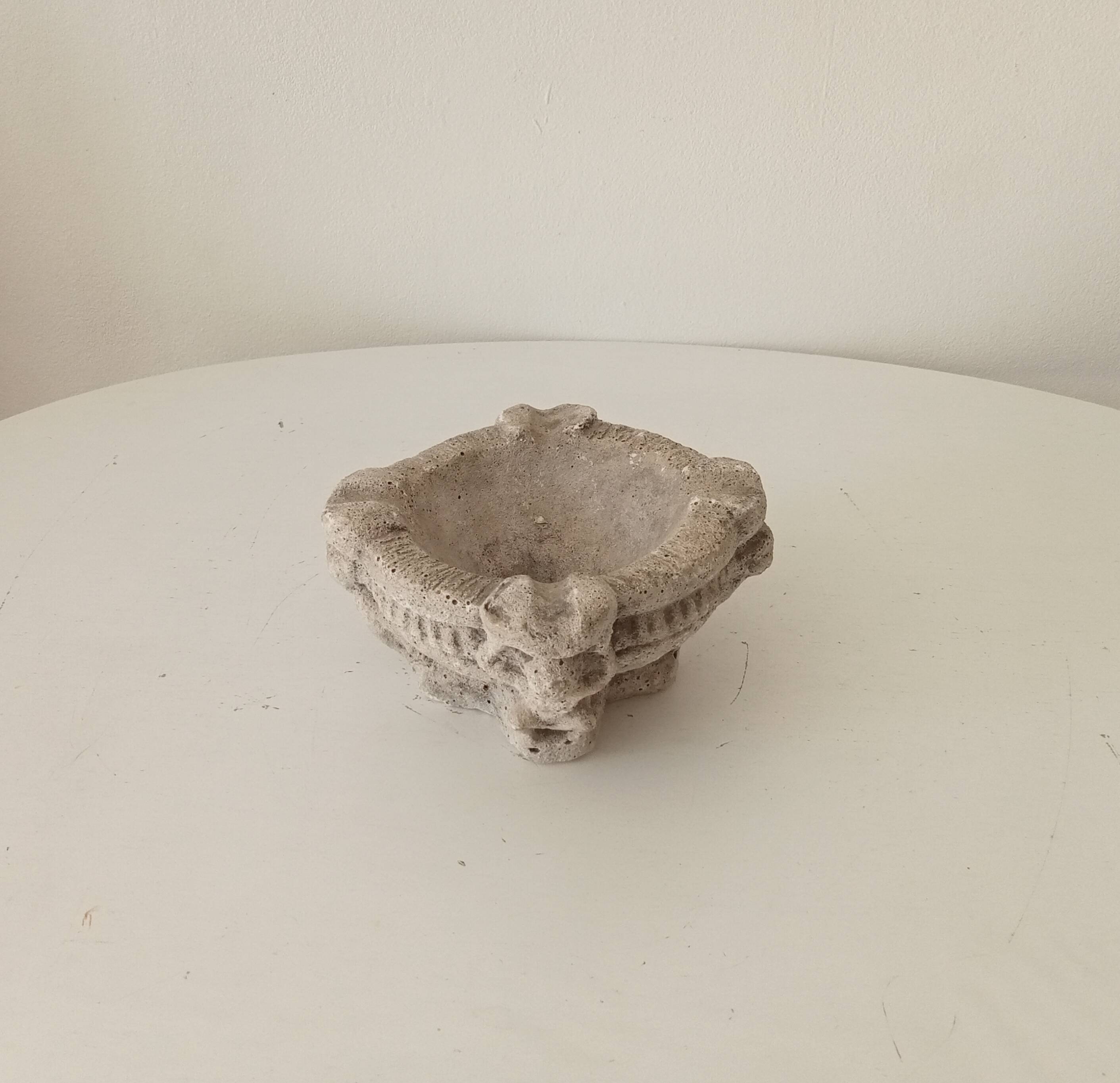 Vintage stone gargoyle ashtray