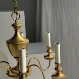 Lustre doré hollandais à 6 bras de lumière D50