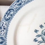 Lot 6 assiettes à dessert François 1er Salins Terre de fer