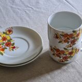 Service petit déjeuner vintage en porcelaine