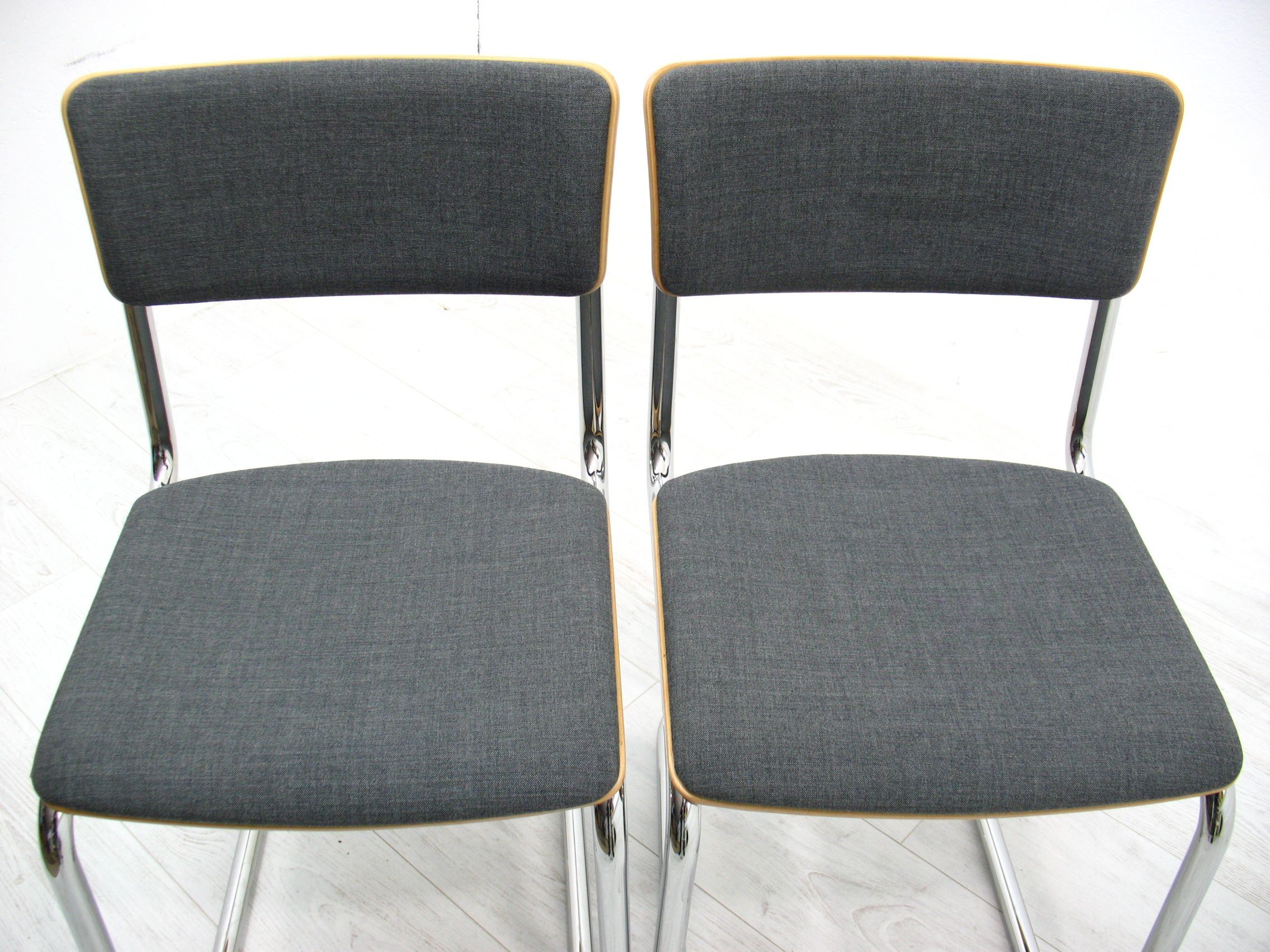 Side Chairs, Thonet S 43 PV