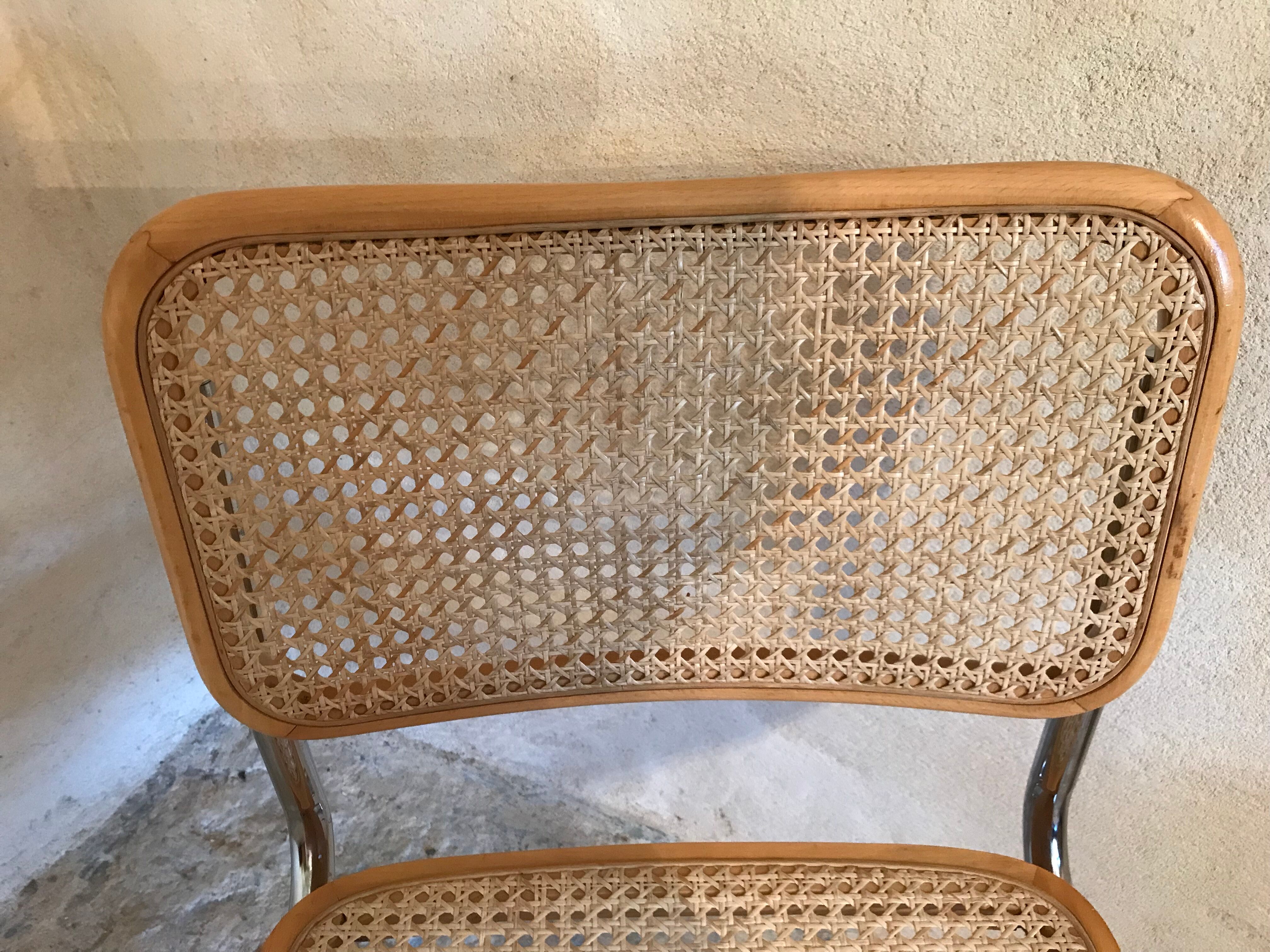 Vintage cantilever chair and chrome cantilever base