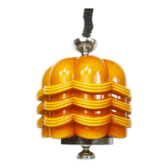 Vintage glass pendant lamp