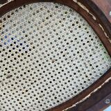 Louis XVI office chair in solid walnut