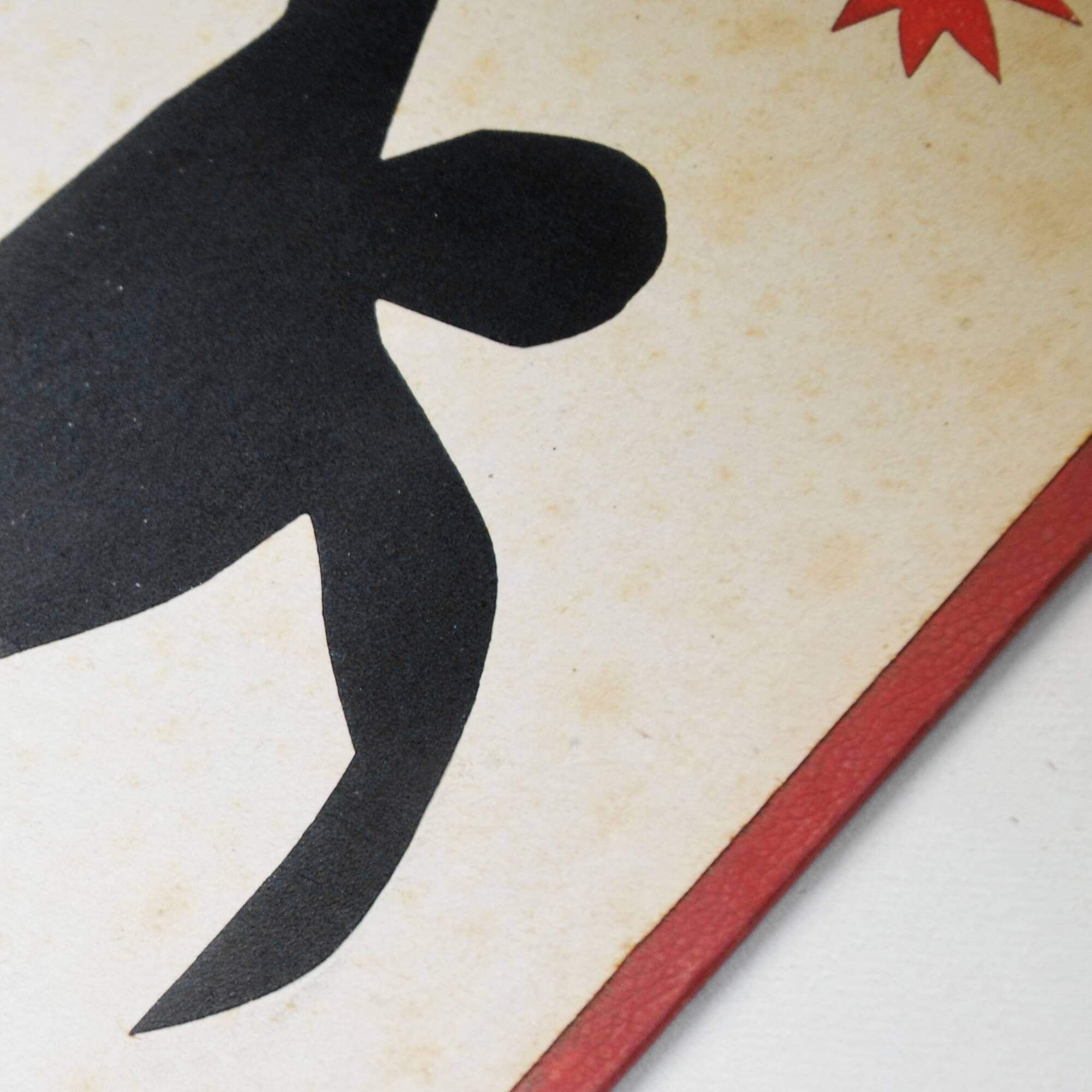 Collage on old book cover after H. Matisse