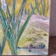 List of tigridias and hollyhocks, signed Maurice Bouillot 1972