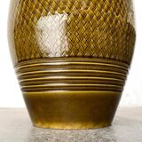 Footed vase in West German pottery, mid-century WGP by Bay Keramik, 1960s.