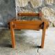 Modernist rectangular coffee table wood and glass - vintage - 1960s