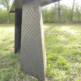 Pair of metal consoles