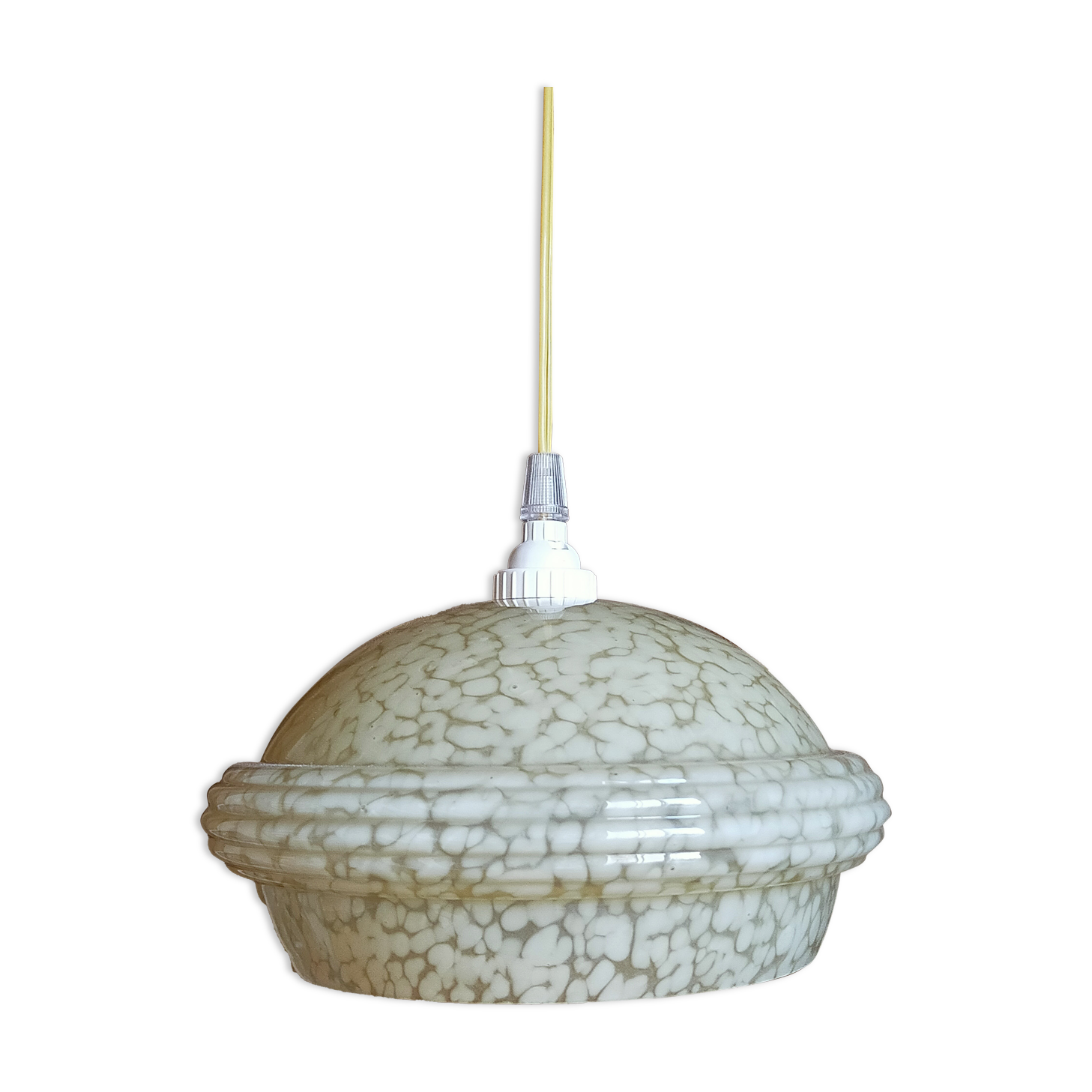 Clichy Glass Art-Deco Suspension