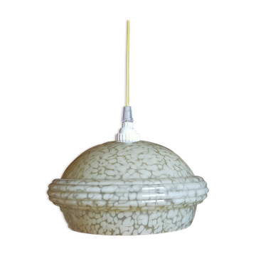 Clichy Glass Art-Deco Suspension