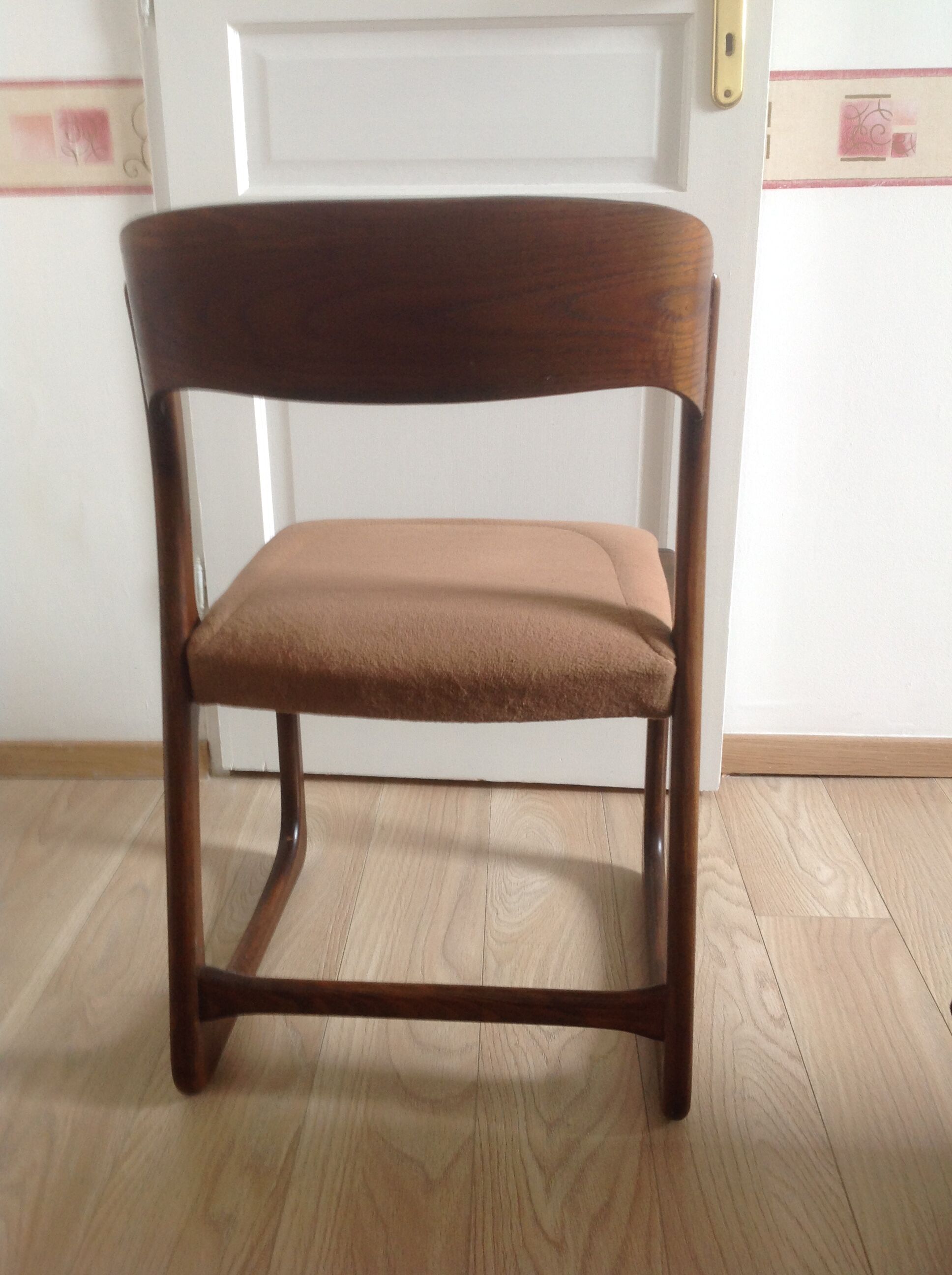 4 baumann sled chairs