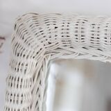 Vintage rattan mirror