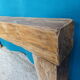 Brutalist console solid oak