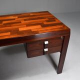 Rosewood desk by Jean Gillon for Italma. Brazil 1970's