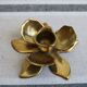 Golden brass candle holder