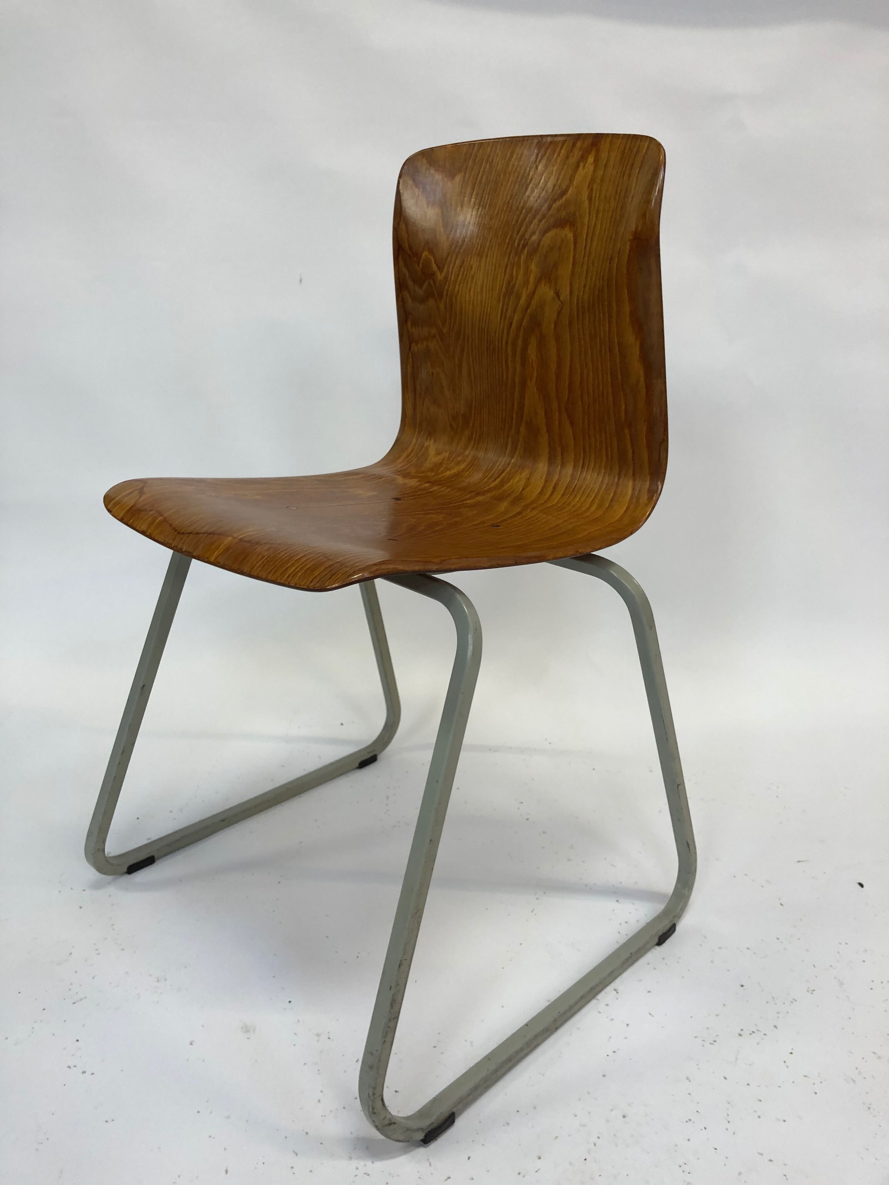 Vintage industrial chair Galvanitas 'thur-op-seat' S23