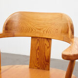 Set of 6 Scandinavian Pine Chairs 1960s/70s