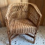 Child's wicker armchair