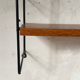 Étagère murale filaire vintage en teck style String