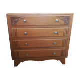Art deco oak chest of drawers