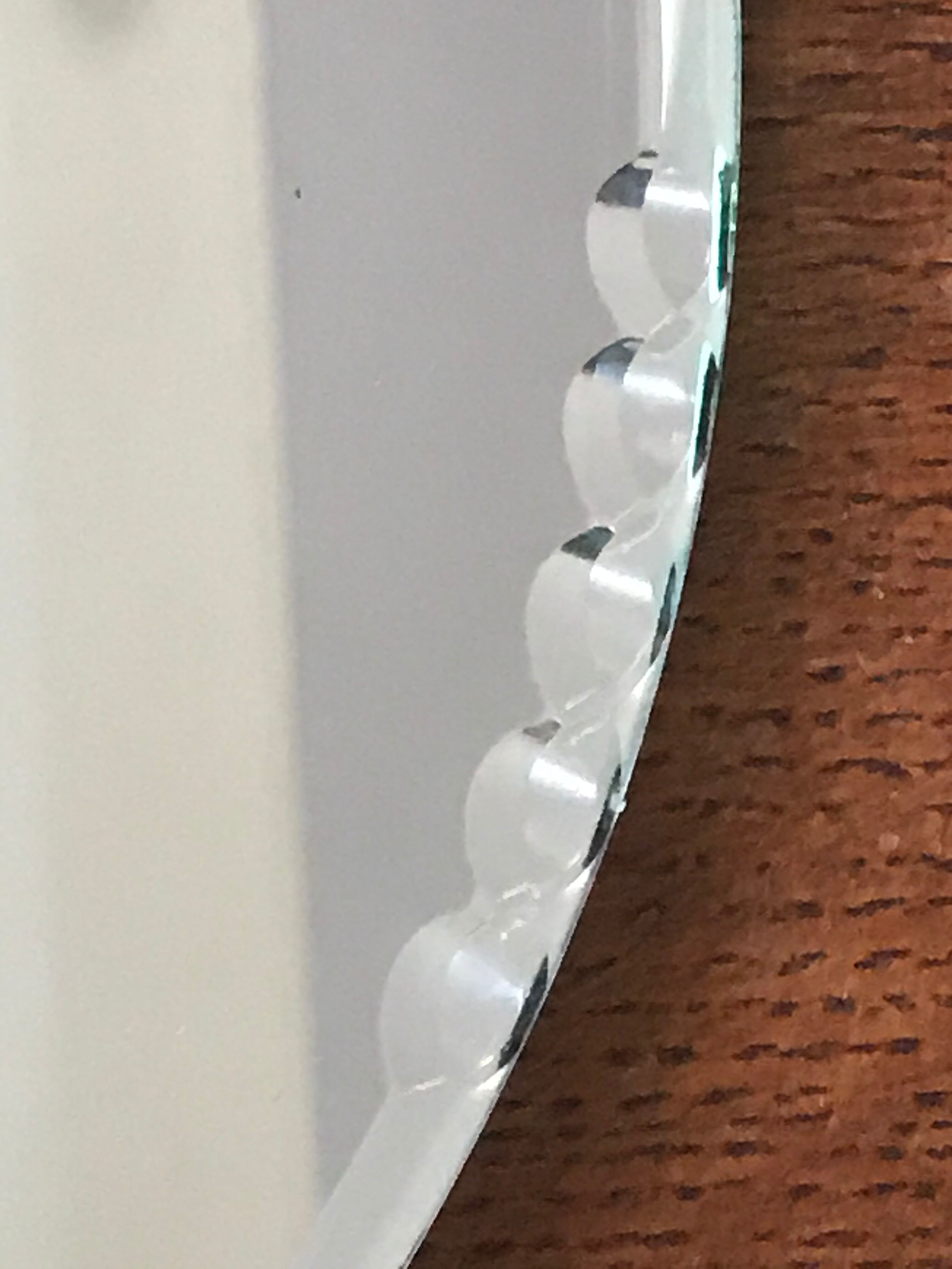 Under the vintage mirror dish