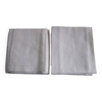 Set of 5 old damask napkins