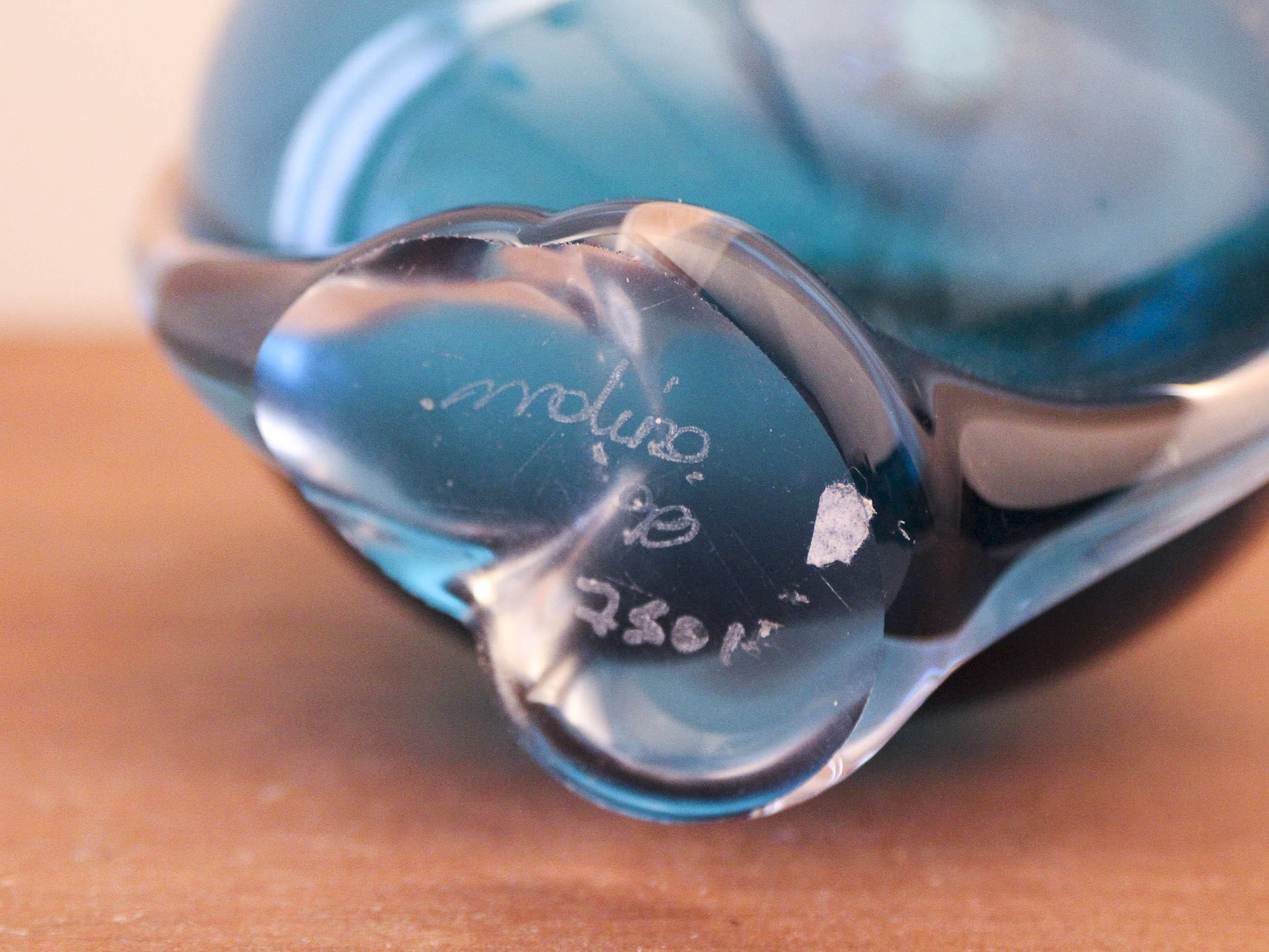 Vase en verre avec inclusion Mdina Malte