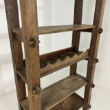 Brutalist aranjou wood rack