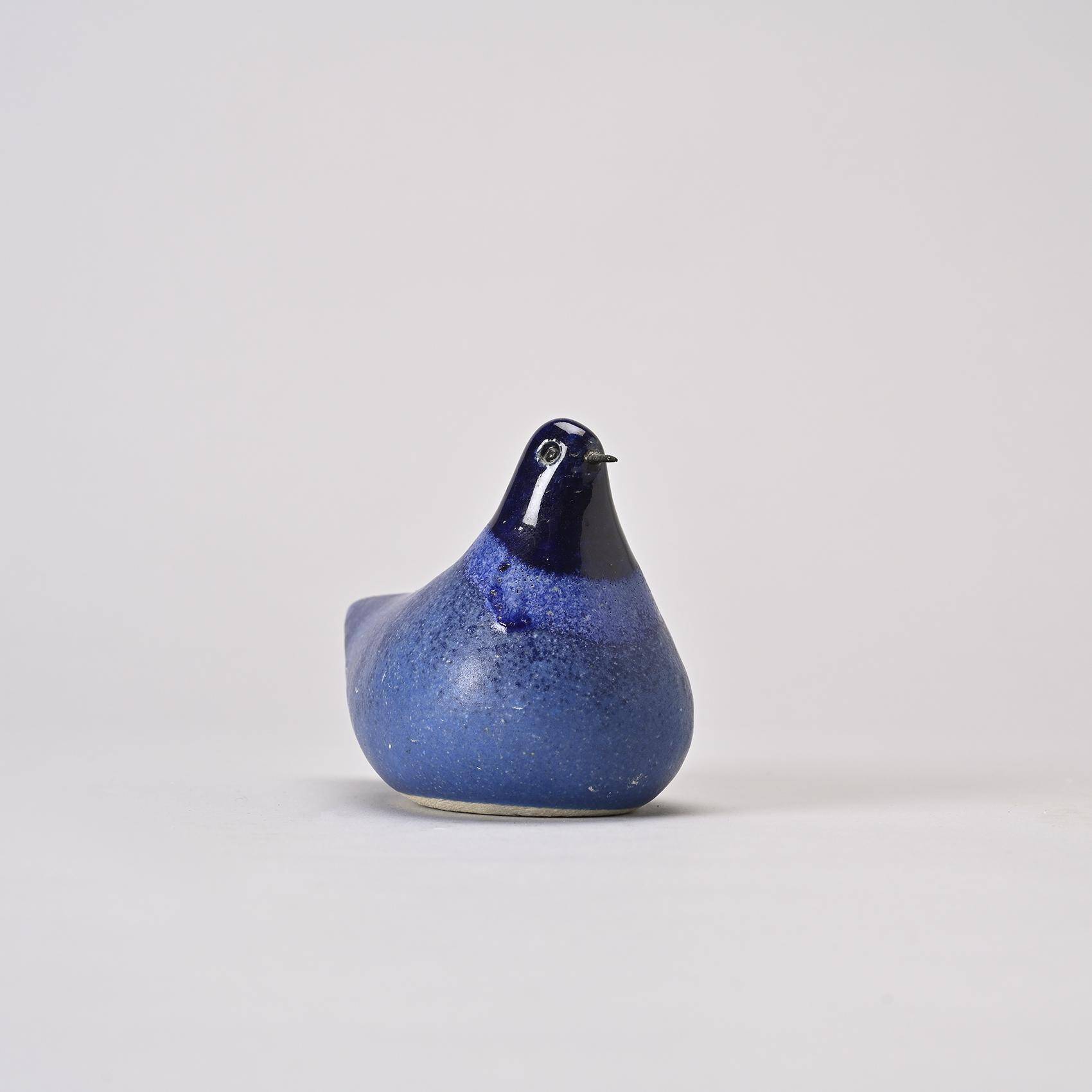 Set of two ceramic birds, Gérald Olivier, Switzerland circa 1970