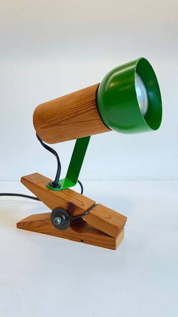 Spot applique orientable sur pince années 70