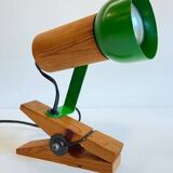 Spot adjustable wall light on clamp 70s