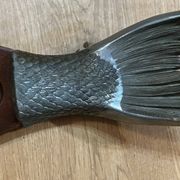 Vintage wooden and metal fish platter – salmon/trout serving tray –