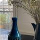 Vase vintage scandinave bleu