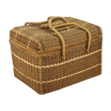 Vintage wicker trunk