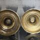 Pair of brass push candle holders – Late 19th century