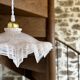 Suspension opaline vintage