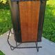 Bar from the 50s/60s in solid blond oak and black metal