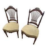 2 chaises style Louis XVl - renovation complete