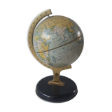 Earth globe made of old metal