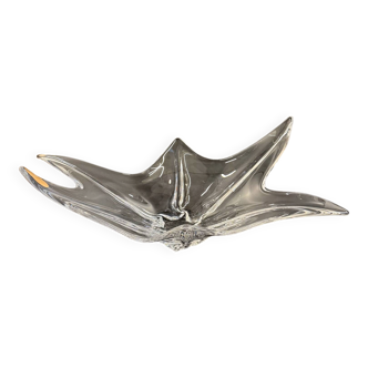 Crystal dish with stamp, 1960s/70s