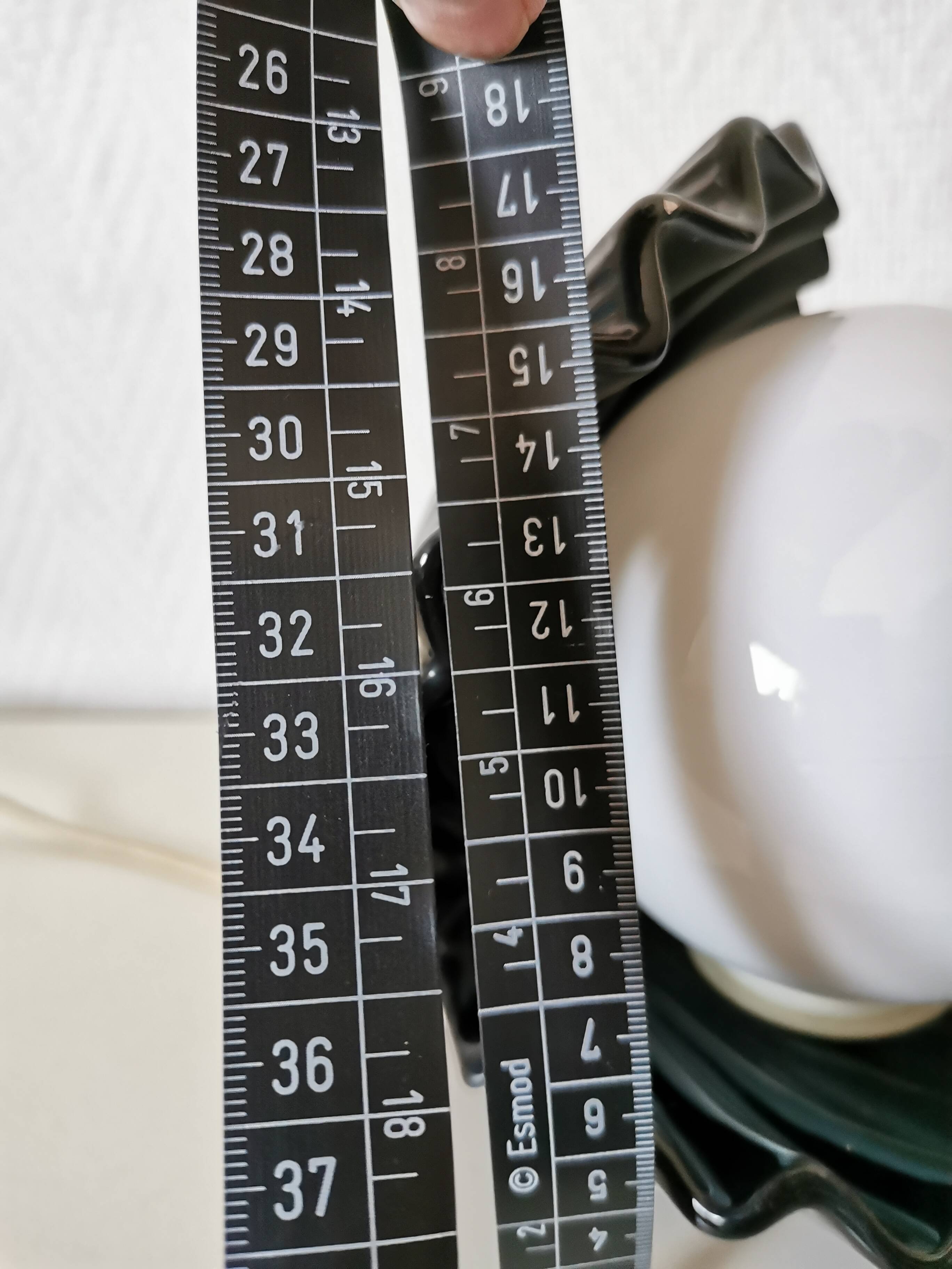 shell lamp, ceramic from the 80s