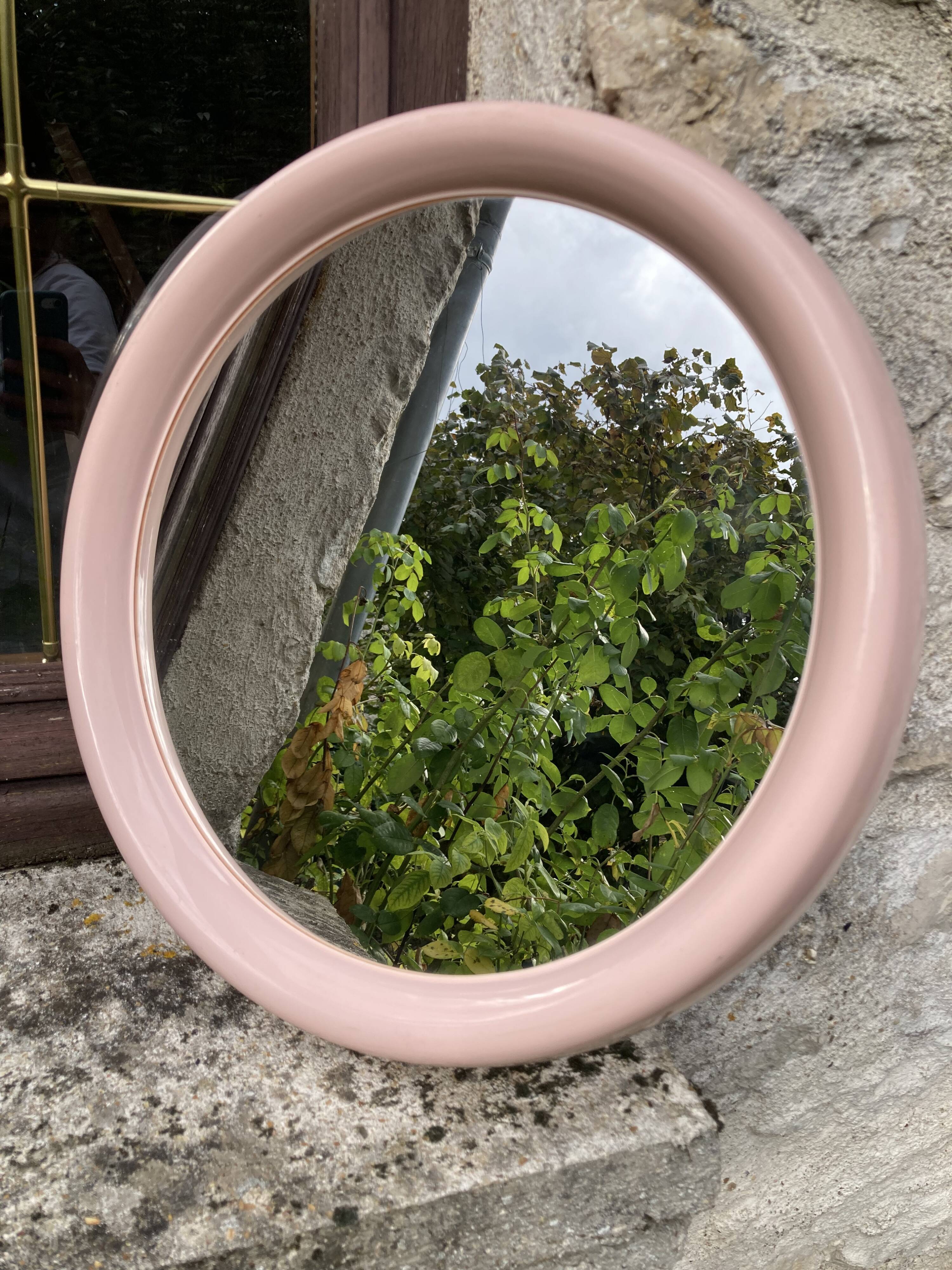 Vintage pink mirror