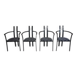 Set of 4 Italian design armchairs from the 80s