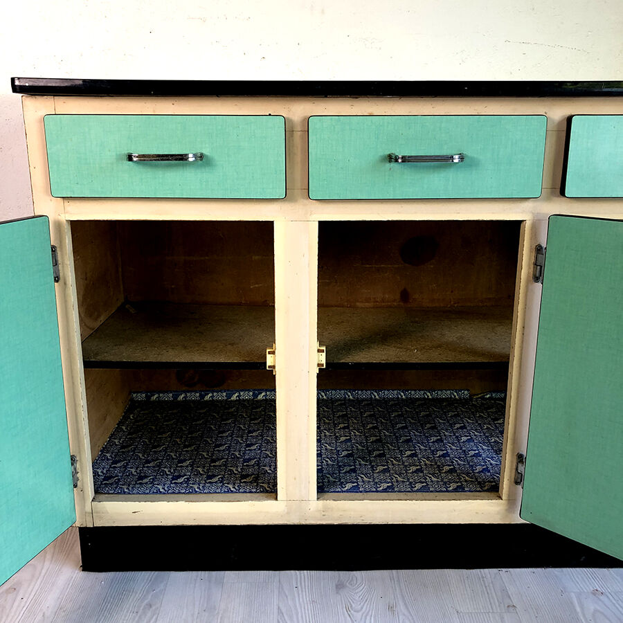 60's green formica buffet